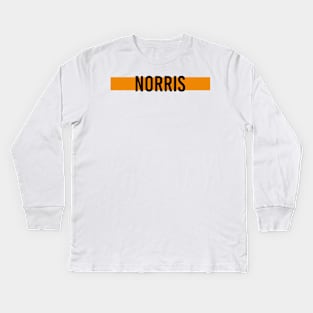 Lando Norris Driver Name - 2022 Season #4 Kids Long Sleeve T-Shirt